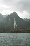 2989 - Lake Manapouri return ferry view of the giraffe landslip