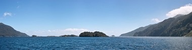 The seaward end of Doubtful Sound