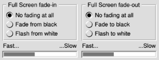 Full Screen fade-in and fade-out sections