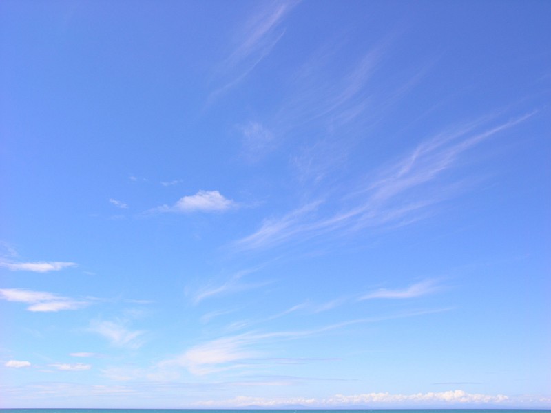 Cloud over water
