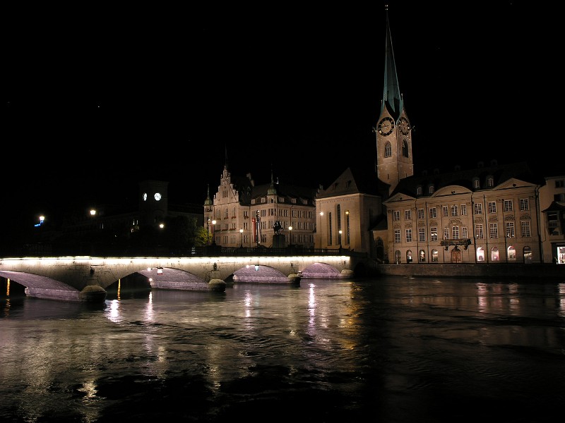 Underlit bridge