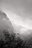 2236 - View from near the Milford Sound Highway before the Homer Tunnel (monochrome)