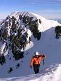 Juanita climbs to the ridge