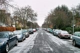 3240 - Light snow on De Freville Avenue, Cambridge