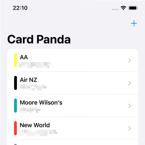 Card list