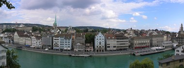 Zurich from high wall (dual head)